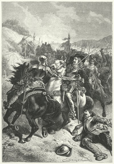 König Karl I. in der Schlacht von Naseby von Emile Antoine (after) Bayard