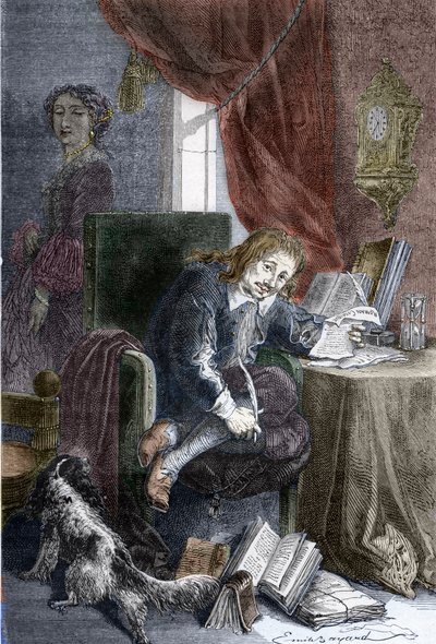 Porträt des französischen Schriftstellers Paul Scarron (1610-1660) von Emile Antoine (after) Bayard