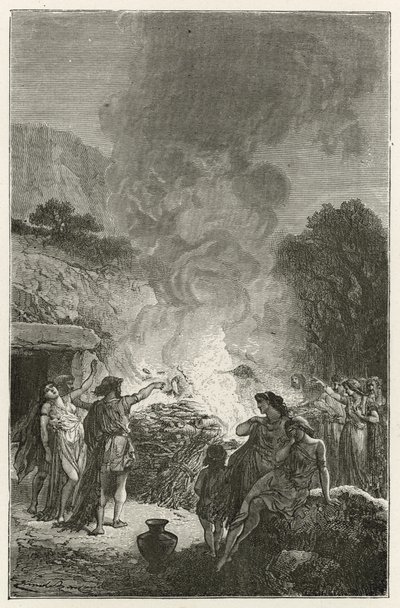 Beerdigungen in der Eisenzeit von Emile Antoine Bayard