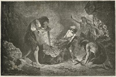Die Eroberung des Feuers von Emile Antoine Bayard