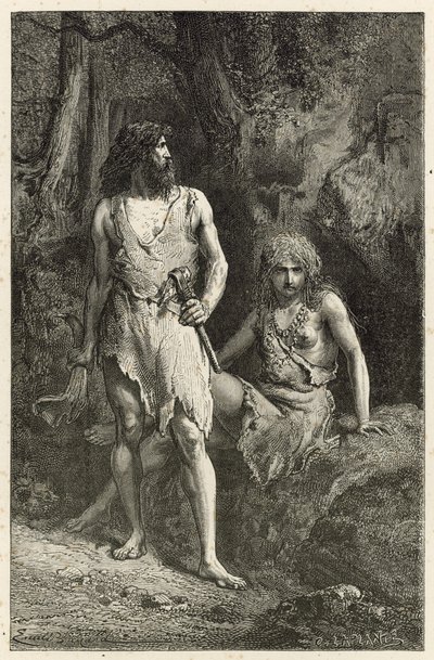 Der Mensch in der Rentierzeit von Emile Antoine Bayard