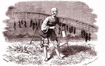 Rattenfänger in China von Emile Antoine Bayard