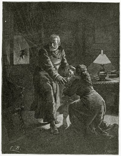 Der nächtliche Angriff Place des Barricades - Illustration aus Depuis l’exil, 19. Jahrhundert von Emile Antoine Bayard