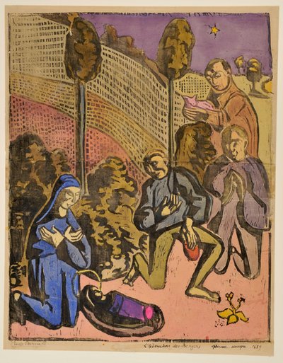 Die Anbetung der Hirten von Emile Bernard