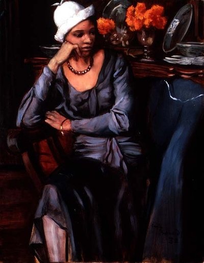 Negerin mit Glockenhut von Emile Bernard