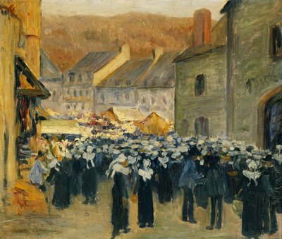 Der Markt in Pont-Aven, 1886 von Emile Bernard