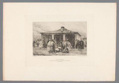 Gruppe von Soldaten in einem Lager von Emile Boilvin