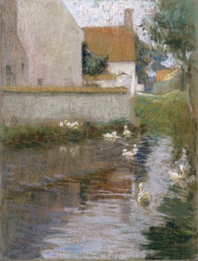 Ansicht in Bottelare von Emile Claus