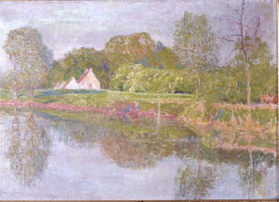 Landschaft an der Lys, ein Morgen im Mai, 1902 von Emile Claus