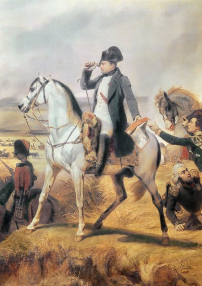 Detail von Napoleon aus der Schlacht von Wagram, 6. Juli 1809, 1836 von Emile Jean Horace Vernet