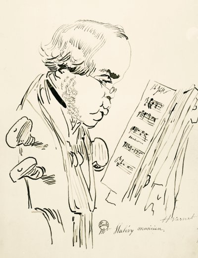 Porträt von Jacques Fromental Elie Levy, bekannt als Halevy von Emile Jean Horace Vernet