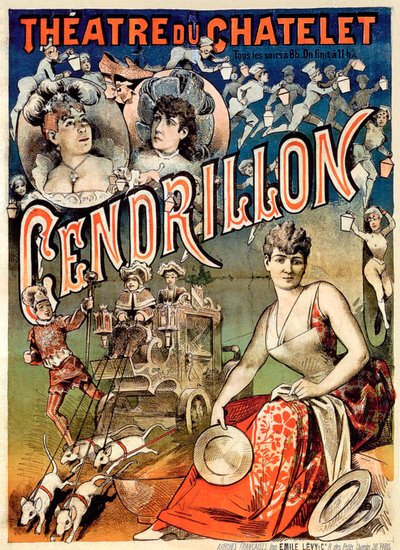 "Cendrillon ou la Pantoufle merveilleuse", Théâtre du Châtelet, Paris von Emile Levy