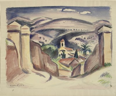 Der Eingang zu Cassis, auch genannt der Kirchturm von Cassis von Emile Othon Friesz