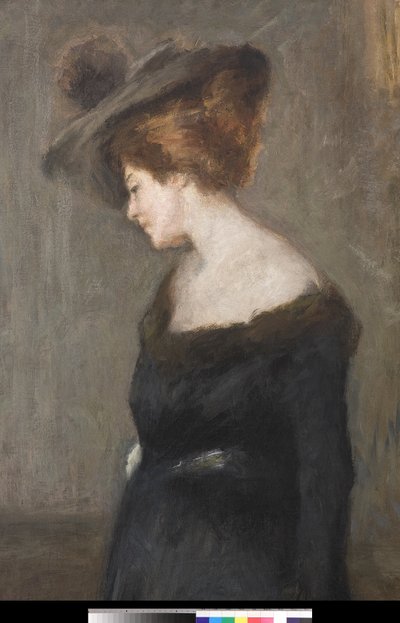 Porträt einer Dame, 1903 (Detail) von Emilio Gola