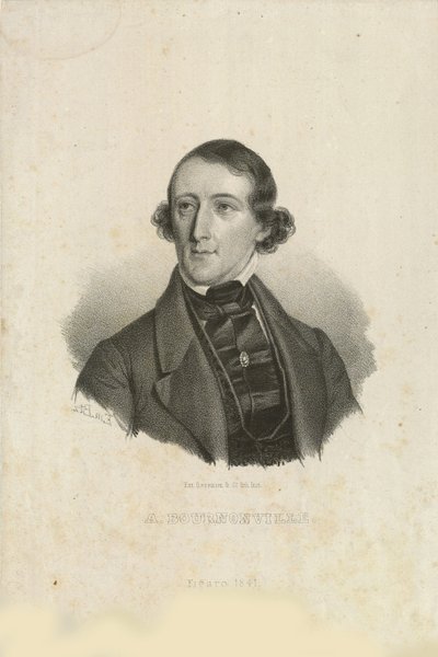 Porträt von August Bournonville 1805-1879, 1842 von Emilius Ditlev Baerentzen