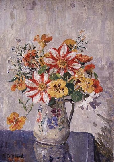 Stillleben mit Blumen in einem Krug von Emily Beatrice Bland