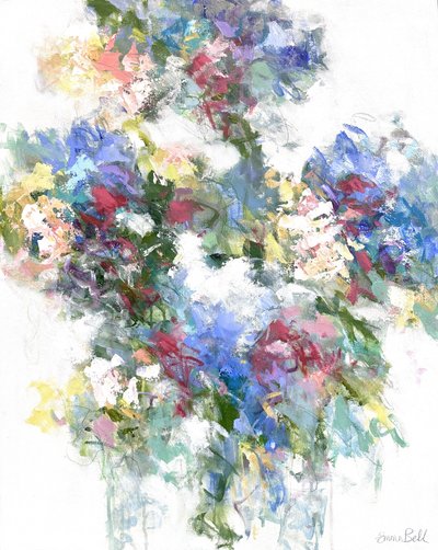 Lebendiges Blumenabstrakt von Emma Bell