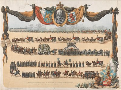 Feierliche Beerdigung von S.M. Wilhelm III, König der Niederlande (...) 4. Dezember 1890 von Emrik and Binger
