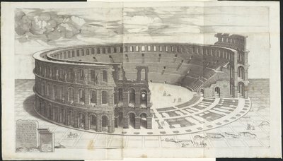 Arena von Verona. Speculum Romanae Magnificentiae von Enea Vico