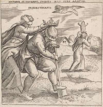 Prädestination, ca. 1545-50 von Enea Vico