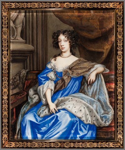 Porträt von Maria von Modena, ca. 1673 von English Nicholas Dixon c. 1645¨after 1708.