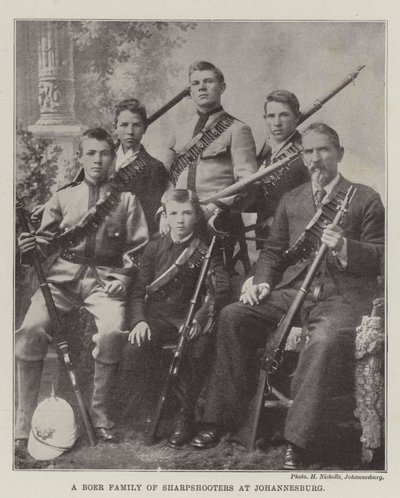 Eine Burenfamilie von Scharfschützen in Johannesburg von English Photographer