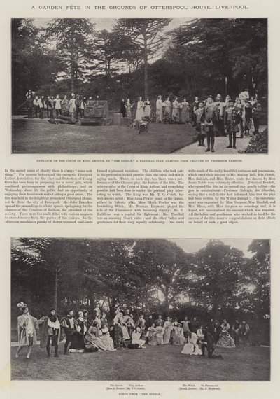 Ein Gartenfest auf dem Gelände des Otterspool House, Liverpool von English Photographer