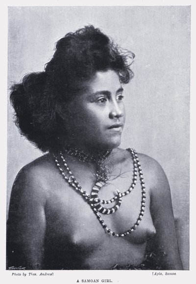 Ein samoanisches Mädchen von English Photographer