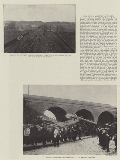 Unfall auf der Great Northern Railway von English Photographer