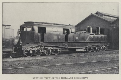 Eine andere Ansicht der Heilmann-Lokomotive (s/w Foto) von English Photographer