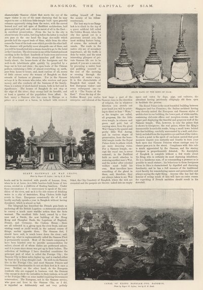 Bangkok, die Hauptstadt von Siam von English Photographer