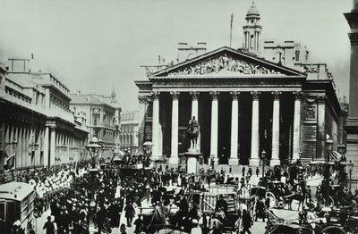 Bank of England, Threadneedle Street, City of London, 1890 von English Photographer