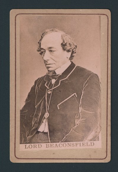 Benjamin Disraeli, Visitenkarte von English Photographer