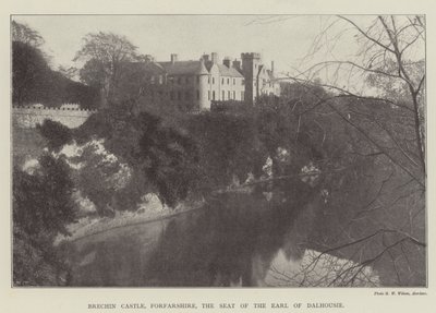 Brechin Castle, Forfarshire, der Sitz des Earl of Dalhousie von English Photographer
