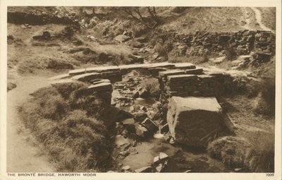 Bronte-Brücke, Haworth Moor, Yorkshire von English Photographer