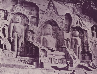 Buddhistische Figuren, Das Glückliche Tal, Gwalior von English Photographer