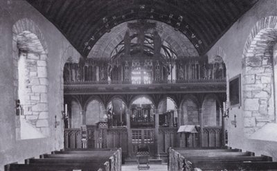 Cornwall: Das Gitter, St Crantock Kirche von English Photographer