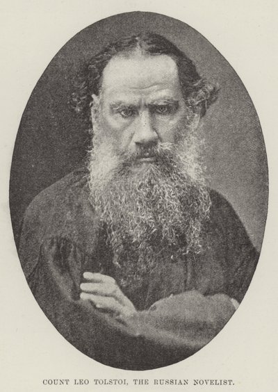Graf Leo Tolstoi, der russische Schriftsteller von English Photographer