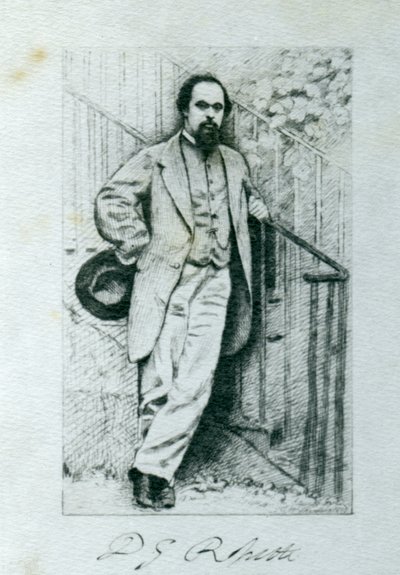 Dante Gabriel Rossetti (1828-82) von English Photographer