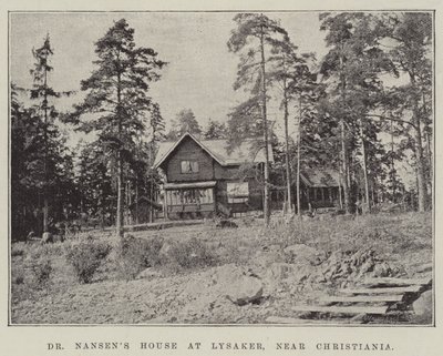 Dr. Nansens Haus in Lysaker, nahe Christiania von English Photographer