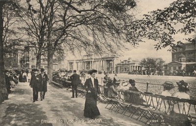 Eingang zum Hyde Park, London von English Photographer