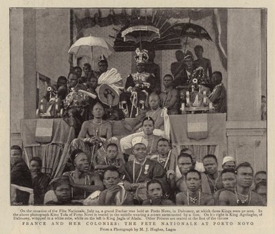 Frankreich und ihre Kolonien, das Nationalfest in Porto Novo von English Photographer
