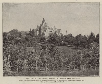 Friedrichshof, der Palast der Kaiserin Friedrich bei Homburg von English Photographer