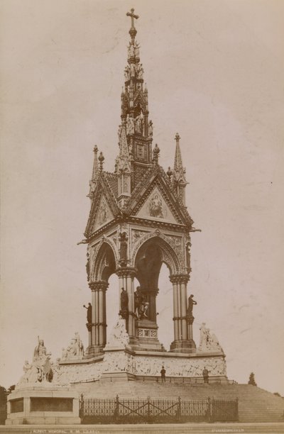 Gesamtansicht des Albert Memorial von English Photographer