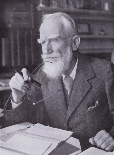 George Bernard Shaw (Schwarz-Weiß-Foto) von English Photographer