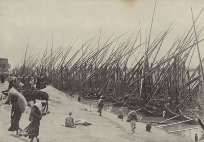Getreideboote auf dem Nil, die zeigen, wie Korn immer aus Oberägypten herabgebracht wurde von English Photographer