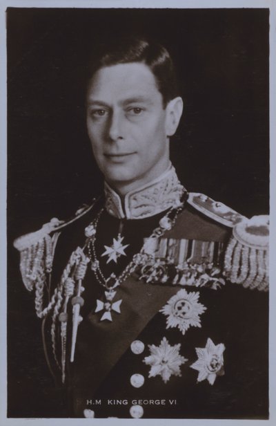 Seine Majestät König Georg VI (s/w Foto) von English Photographer
