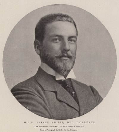 HRH Prinz Philip, Herzog von Orléans von English Photographer