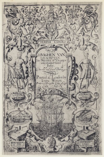J Linschoten, Discours of Voyages, J Wolfe 1598 von English Photographer