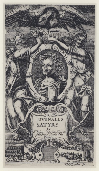 Juvenal, Satiren, Übers. Sir R. Stapleton, H. Moseley 1647 (s/w Foto) von English Photographer
